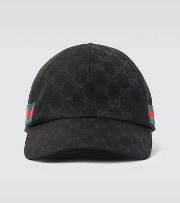 قبعة كاب بيسبول GG Canvas Web Stripe | Gucci