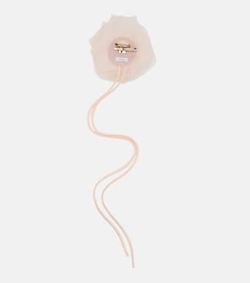Ario floral-appliqué silk chiffon brooch | Max Mara
