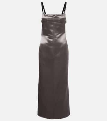 Open-back satin midi dress | The Attico