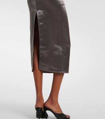 Open-back satin midi dress | The Attico