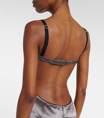 Open-back satin midi dress | The Attico