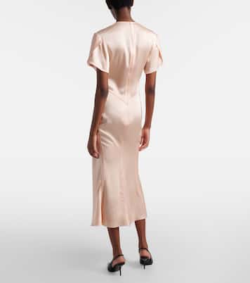 Midikleid Eve aus Crêpe | Victoria Beckham