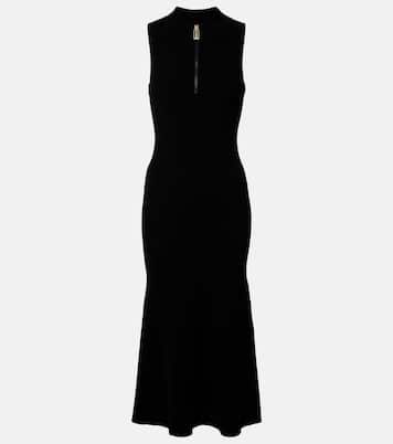 Mira ribbed-knit midi dress | Victoria Beckham