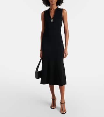 Mira ribbed-knit midi dress | Victoria Beckham