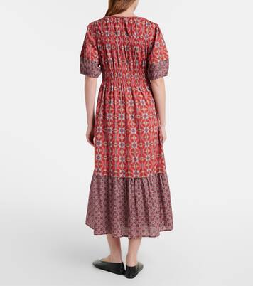 Robe midi Maela imprimée en coton | Velvet