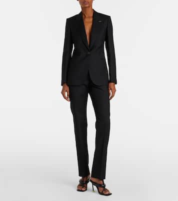 Chalk stripe wool slim pants | Givenchy