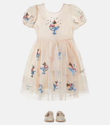 Robe Yvonne en tulle à sequins | Konges Sløjd