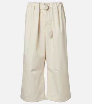 Cotton and silk gabardine culottes | Loewe