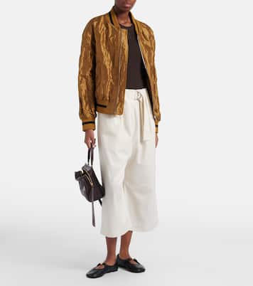 Cotton and silk gabardine culottes | Loewe