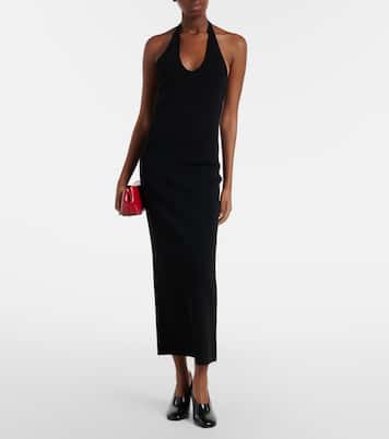 Vestido midi con cuello halter | Toteme