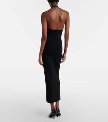 Vestido midi con cuello halter | Toteme