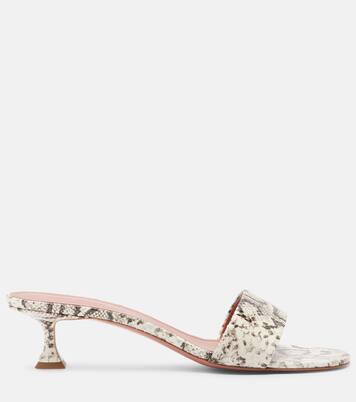 Pantoletten Andreea aus Leder | Amina Muaddi