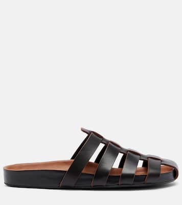 Dusty leather fisherman sandals | JUDE