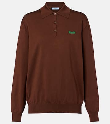Silk-blend polo sweater | Prada