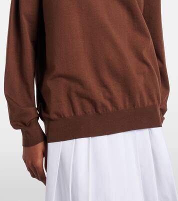 Silk-blend polo sweater | Prada