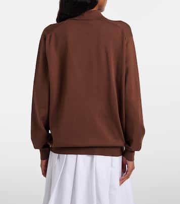 Silk-blend polo sweater | Prada