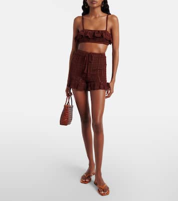 Crochet cotton shorts | Anna Kosturova