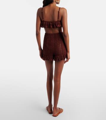 Crochet cotton shorts | Anna Kosturova