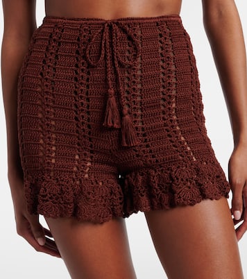Crochet cotton shorts | Anna Kosturova