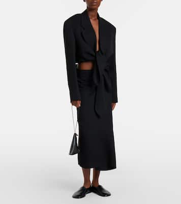 Solida迷你蛇纹效果皮革带腕带小袋 | Calvin Klein Collection