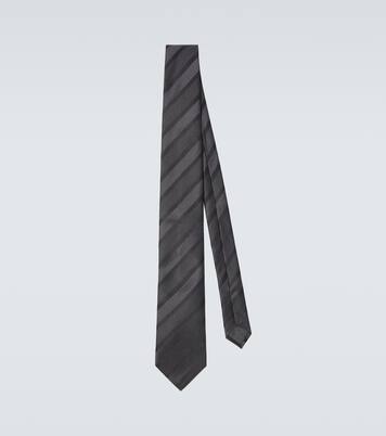 Striped silk tie | Brunello Cucinelli