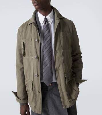 Striped silk tie | Brunello Cucinelli