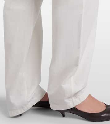 Fael cotton poplin straight pants | The Row