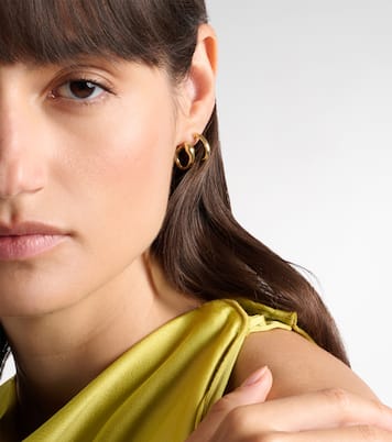 Ohrringe Spiral Cobra aus 18kt Gelbgold mit Smaragden | Ileana Makri