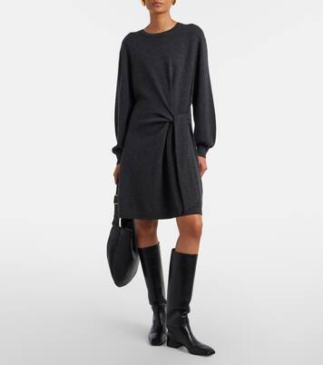 Abrielle gathered cashmere sweater dress  | Lisa Yang