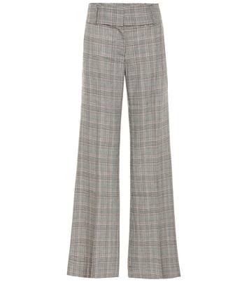 Pantalon ample Metropolitan en laine mélangée à carreaux | Frame