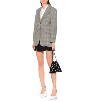 Embellished velvet drawstring pouch | Miu Miu