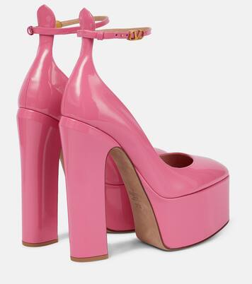 Plateau-Pumps Tan-Go 155 aus Lackleder | Valentino Garavani