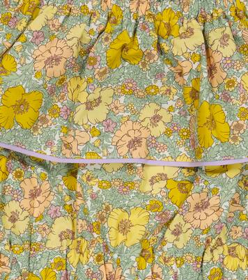 Bella ruffle-trimmed floral cotton top | Paade Mode