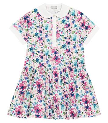 Floral-printed cotton dress | Il Gufo