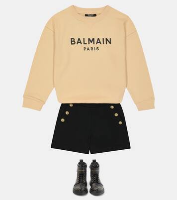 Sweatshirt aus Baumwoll-Jersey | Balmain Kids