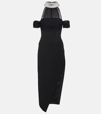 Embellished halterneck midi dress | David Koma