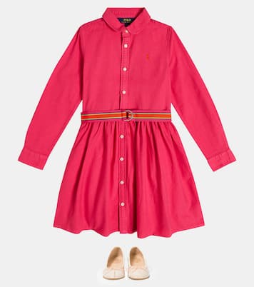 Belted cotton shirt dress | Polo Ralph Lauren Kids