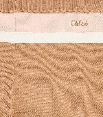 Jogginghose aus Baumwolle und Wolle | Chloé Kids
