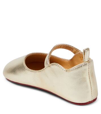 Baby Ballerinas Love Chick aus Metallic-Leder | Christian Louboutin Kids