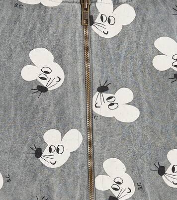 Baby printed cotton-blend jersey hoodie | Bobo Choses