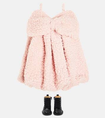 Bow-detail wool-blend dress | Caroline Bosmans