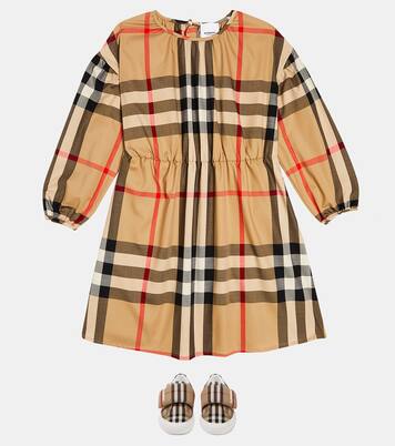 Burberry Check cotton-blend dress | Burberry Kids
