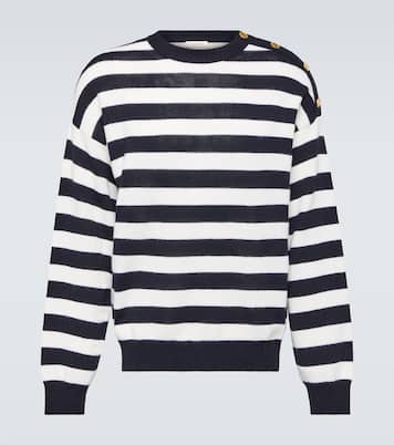Pullover in cotone e lana a righe | Valentino