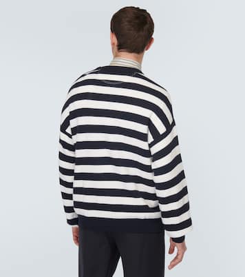 Pullover in cotone e lana a righe | Valentino