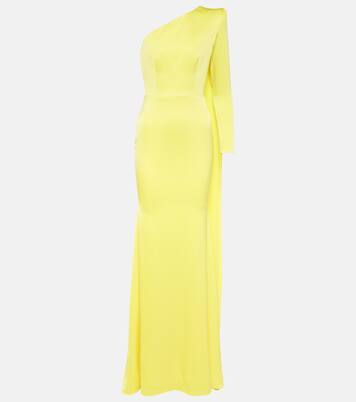 One-Shoulder-Robe aus Satin | Alex Perry