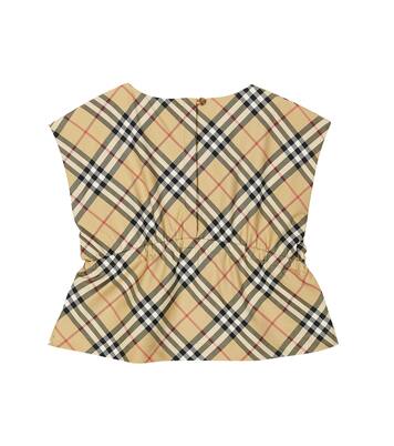 Burberry Check cotton-blend top | Burberry Kids
