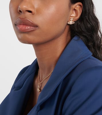 Ohrringe Grace Bas Relief mit Kristallen | Vivienne Westwood