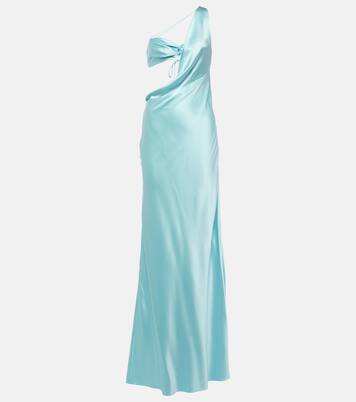 One-Shoulder-Robe aus Seide | The Sei