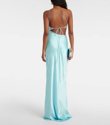 One-Shoulder-Robe aus Seide | The Sei