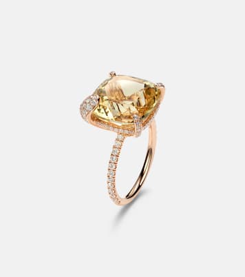 Peekaboo 18kt rose gold ring with beryl and diamonds | Bucherer Fine Jewellery